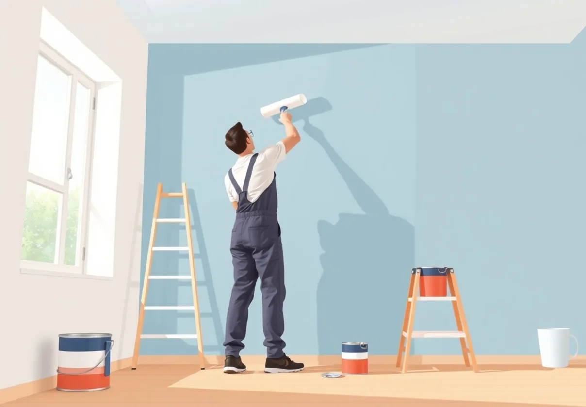Peintre Carros 06510 en intervention sur un chantier